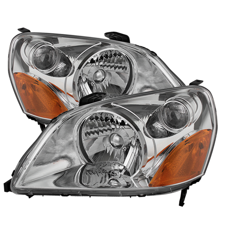 Honda Pilot Headlights - Front - SPYDER - xTune Crystal - Chrome - `03-`05 Honda Pilot Headlights - Front - SPYDER - xTune Crystal - Chrome - `03-`05
