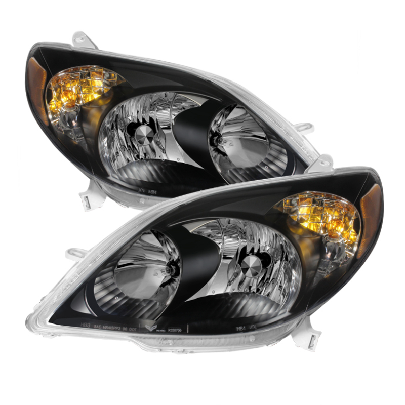 Toyota Matrix Headlights - Front - SPYDER - xTune Crystal - Black - `03-`08 Toyota Matrix Headlights - Front - SPYDER - xTune Crystal - Black - `03-`08