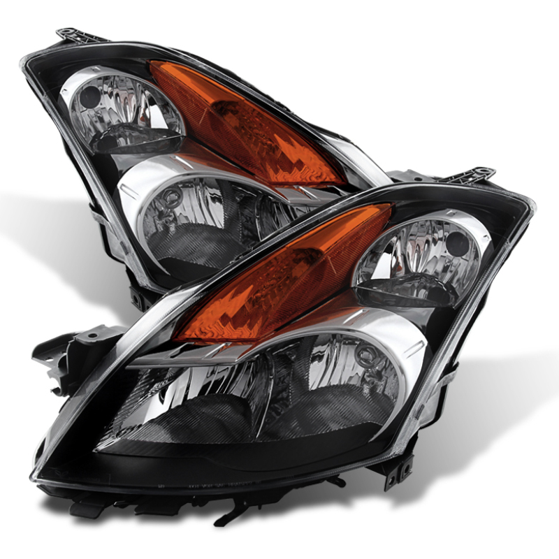 Nissan Altima Headlights - Front - SPYDER - xTune Crystal - Black - `07-`09 Nissan Altima Headlights - Front - SPYDER - xTune Crystal - Black - `07-`09