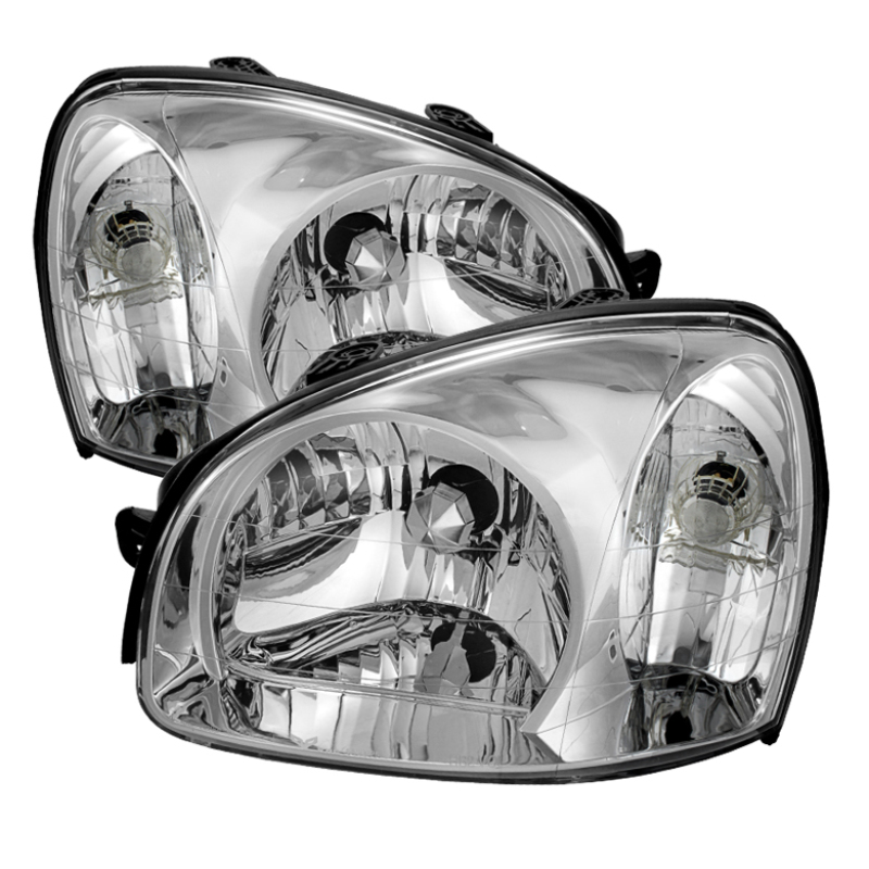 Hyundai Santa Fe Headlights - Front - SPYDER - xTune Crystal - Chrome - `03-`06 Hyundai Santa Fe Headlights - Front - SPYDER - xTune Crystal - Chrome - `03-`06