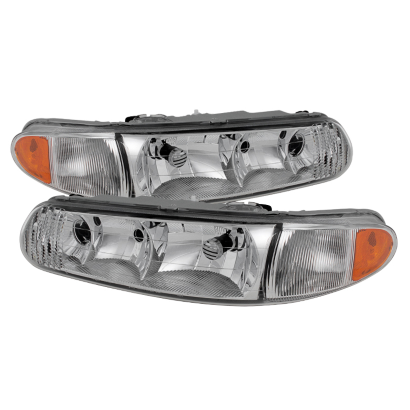 Buick Regal Headlights - Front - SPYDER - xTune Crystal - Chrome - `97-`04