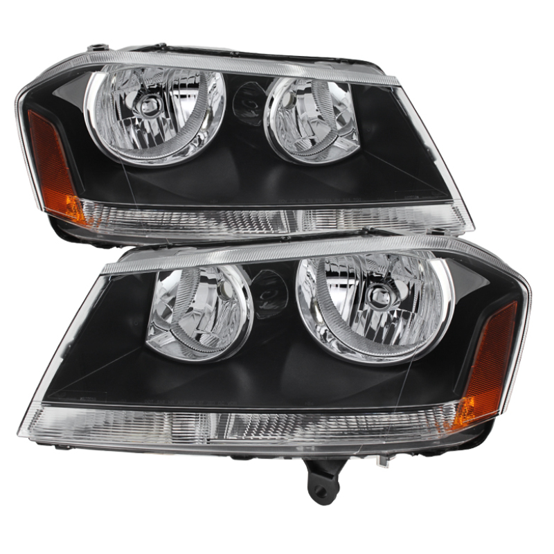 Dodge Avenger Headlights - Front - SPYDER - xTune Crystal - Black - `08-`14 Dodge Avenger Headlights - Front - SPYDER - xTune Crystal - Black - `08-`14