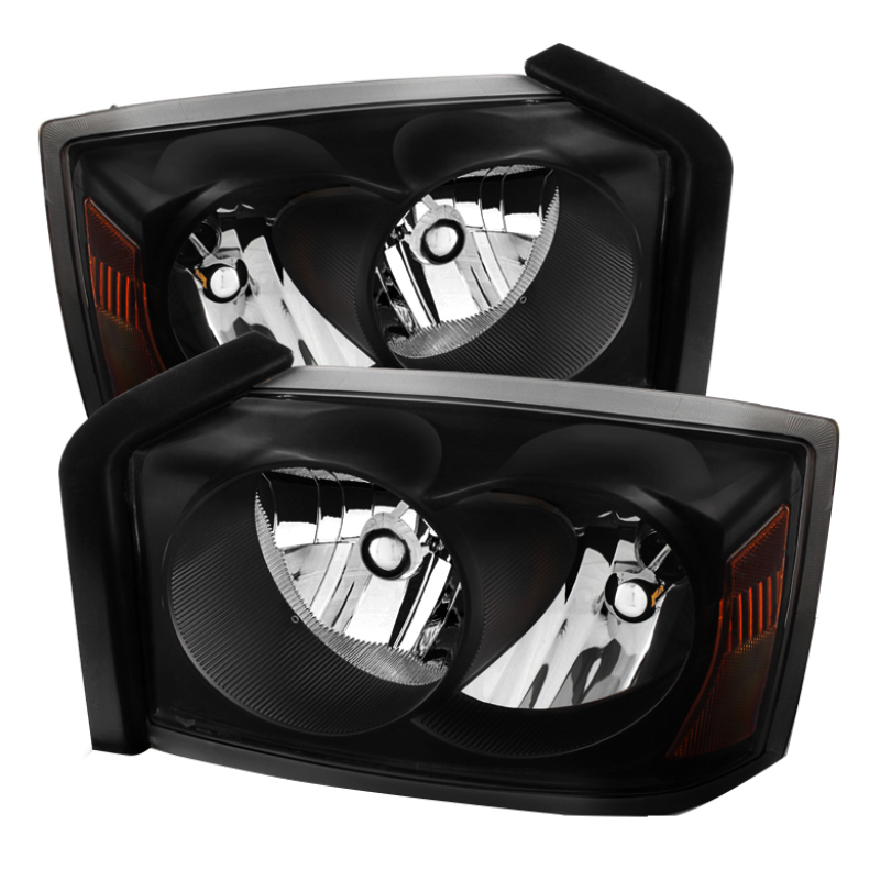 Dodge Dakota Headlights - SPYDER - xTune Crystal - Black - `05-`07 Dodge Dakota Headlights - SPYDER - xTune Crystal - Black - `05-`07