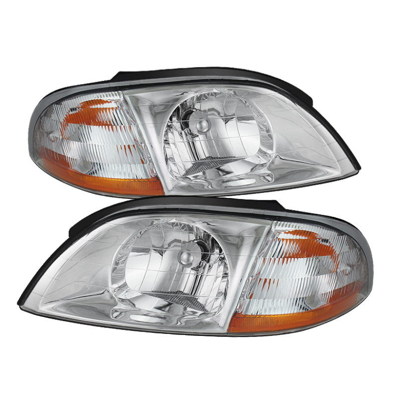 Ford Windstar Headlights - Front - SPYDER - xTune Crystal - Chrome - `99-`03 Ford Windstar Headlights - Front - SPYDER - xTune Crystal - Chrome - `99-`03