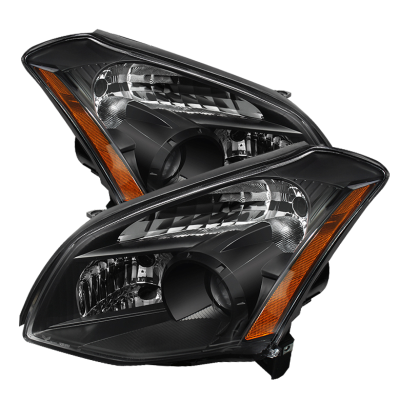 Nissan Maxima Headlights - SPYDER - xTune Crystal, Halogen Only - Black - `07-`08 Nissan Maxima Headlights - SPYDER - xTune Crystal, Halogen Only - Black - `07-`08