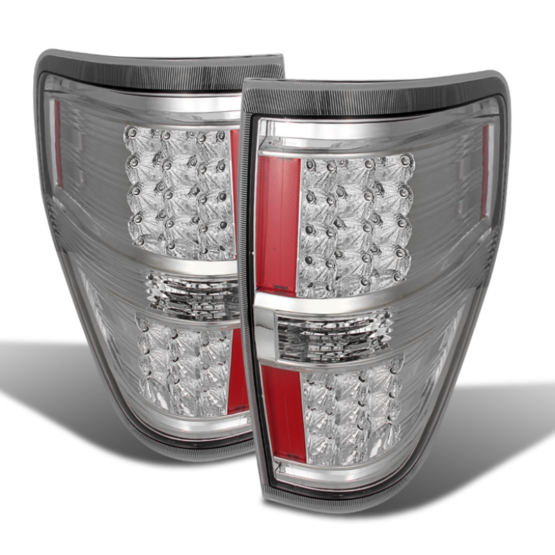 Ford F-150 Tail Lights - Rear - SPYDER - xTune LED - Chrome - `09-`14