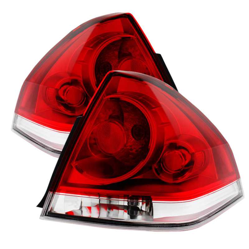 Chevrolet Impala Tail Lights - Rear - SPYDER - xTune OE Style - Red/Clear - `06-`13 Chevrolet Impala Tail Lights - Rear - SPYDER - xTune OE Style - Red/Clear - `06-`13