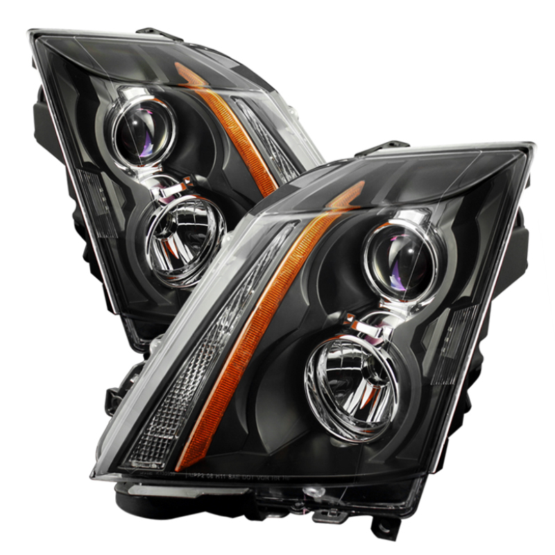Cadillac CTS Headlights - SPYDER - xTune Projector (Halogen Only) - Black - `08-`12