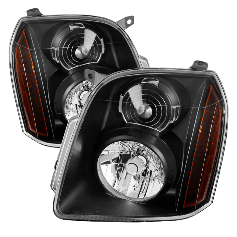 GMC Yukon Headlights - Front - SPYDER - xTune Crystal - Black - `07-`14 GMC Yukon Headlights - Front - SPYDER - xTune Crystal - Black - `07-`14