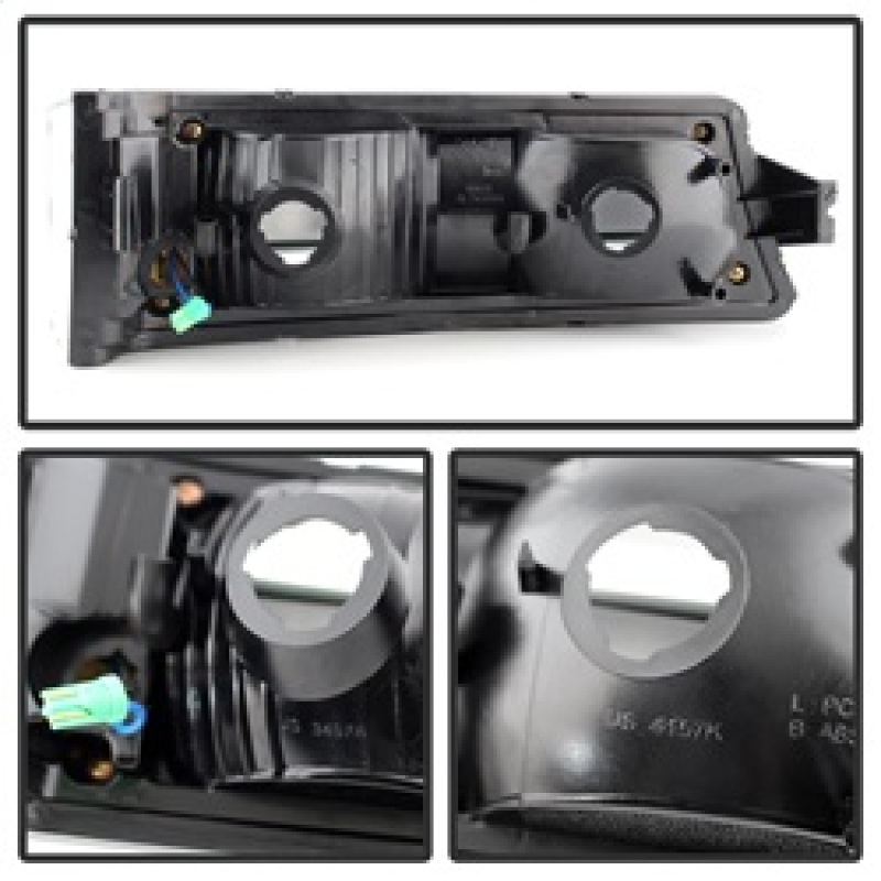 Chevrolet Silverado Bumper Lights - Front - SPYDER - xTune LED, Black - Black - `03-`06