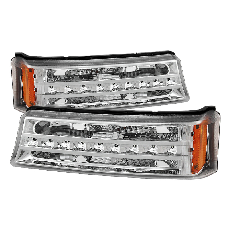 Chevrolet Silverado Bumper Lights - SPYDER - xTune LED - Chrome - `03-`06 Chevrolet Silverado Bumper Lights - SPYDER - xTune LED - Chrome - `03-`06