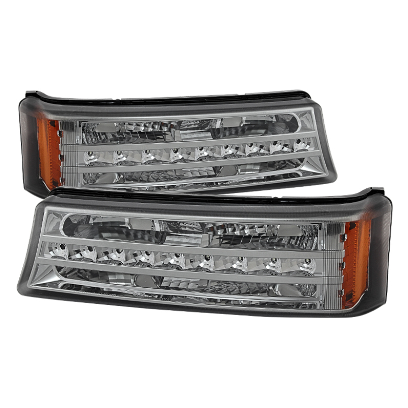 Chevrolet Avalanche Bumper Lights - Front - SPYDER - xTune LED - Smoke - `02-`06