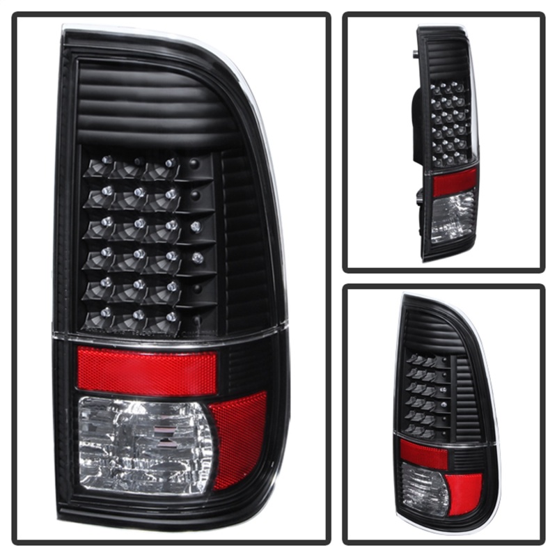 Ford F-350 Super Duty Tail Lights - Rear - SPYDER - xTune LED - Black - `08-`15