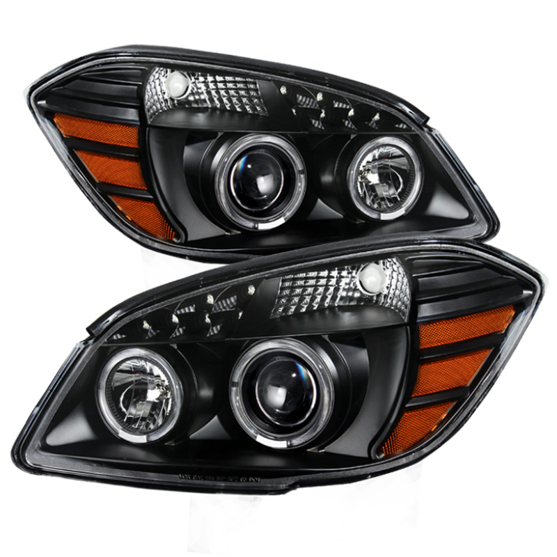 Chevrolet Cobalt Headlights - Front - SPYDER - xTune Halo Projector - Black - `05-`10