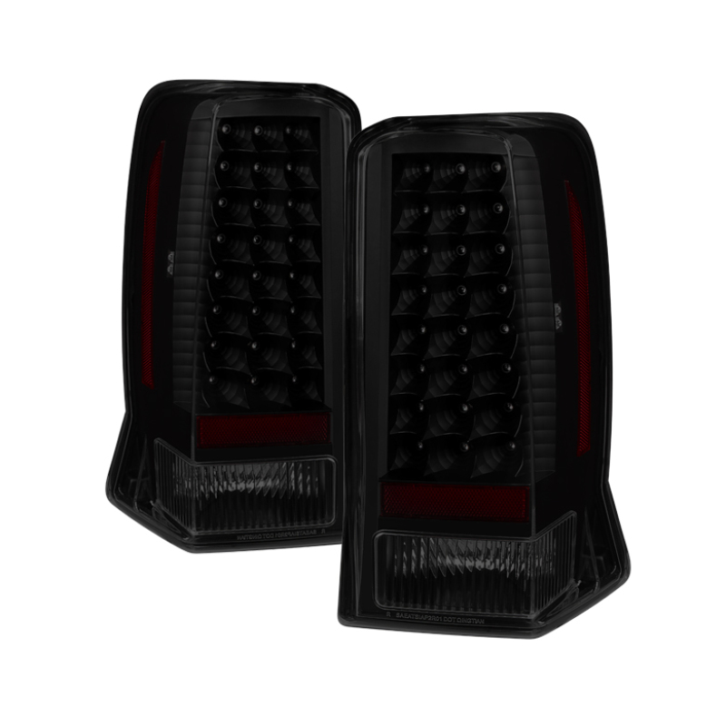 Cadillac Escalade Tail Lights - Rear - SPYDER - xTune LED - Black Smoked - `02-`06