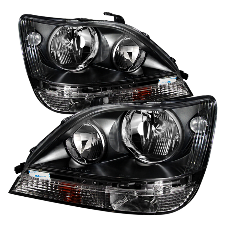 Lexus RX 300 Headlights - Front - SPYDER - xTune Crystal (Halogen Only) - Black - `99-`03 Lexus RX 300 Headlights - Front - SPYDER - xTune Crystal (Halogen Only) - Black - `99-`03