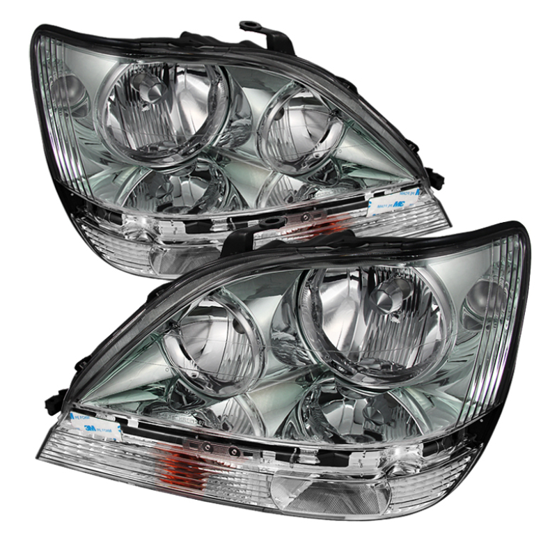 Lexus RX300 Headlights - Front - SPYDER - xTune OEM Style (Halogen Only) - Chrome - `99-`03 Lexus RX300 Headlights - Front - SPYDER - xTune OEM Style (Halogen Only) - Chrome - `99-`03