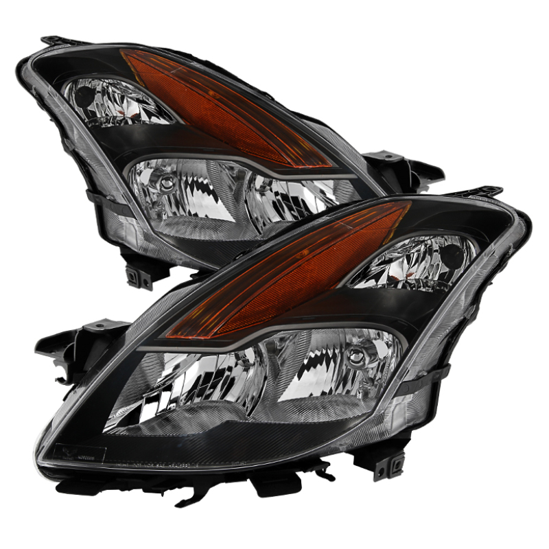 Nissan Altima Coupe Headlights - Front - SPYDER - xTune OEM Halogen - Black - `08-`09 Nissan Altima Coupe Headlights - Front - SPYDER - xTune OEM Halogen - Black - `08-`09