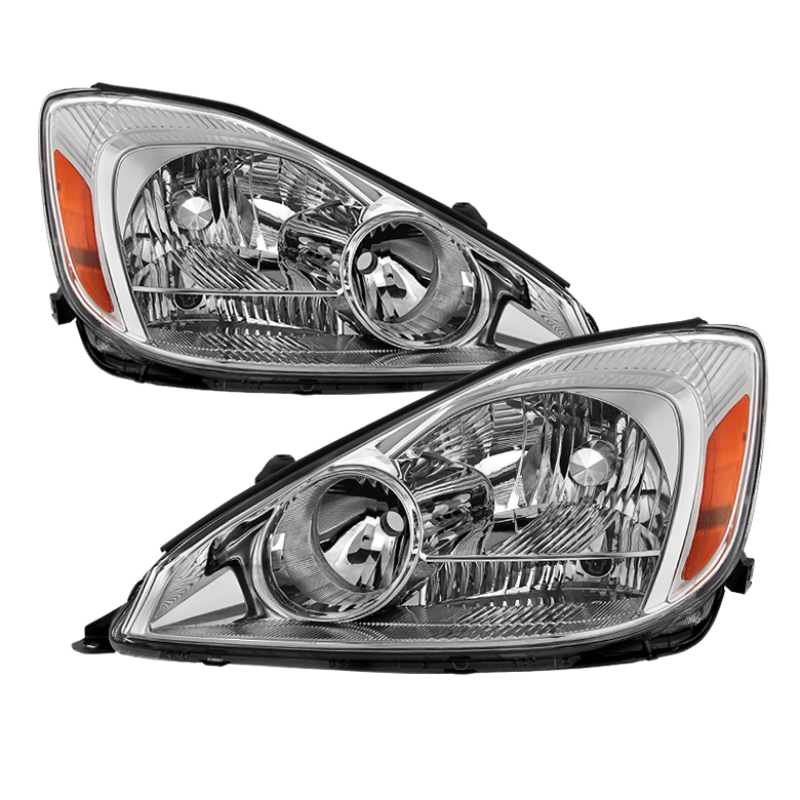 Toyota Sienna Headlights - Front - SPYDER - xTune OEM Style, Halogen Only - Chrome - `04-`05 Toyota Sienna Headlights - Front - SPYDER - xTune OEM Style, Halogen Only - Chrome - `04-`05