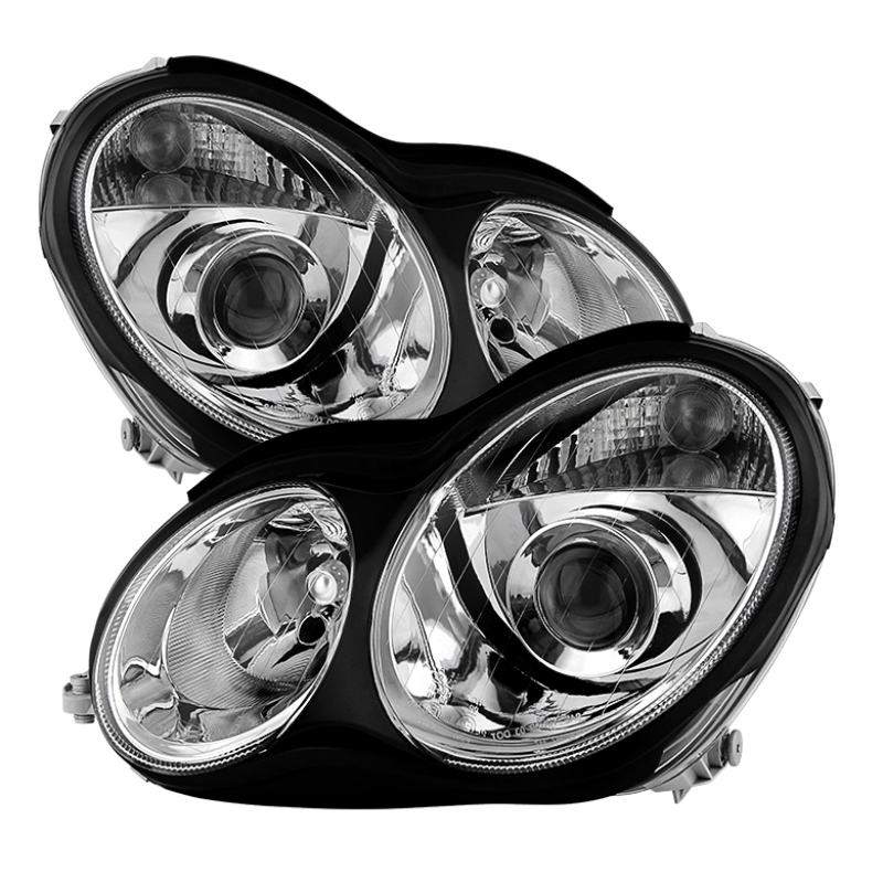 Mercedes-Benz C-Class Headlights - Front - SPYDER - xTune Projector - Chrome - `01-`05 Mercedes-Benz C-Class Headlights - Front - SPYDER - xTune Projector - Chrome - `01-`05