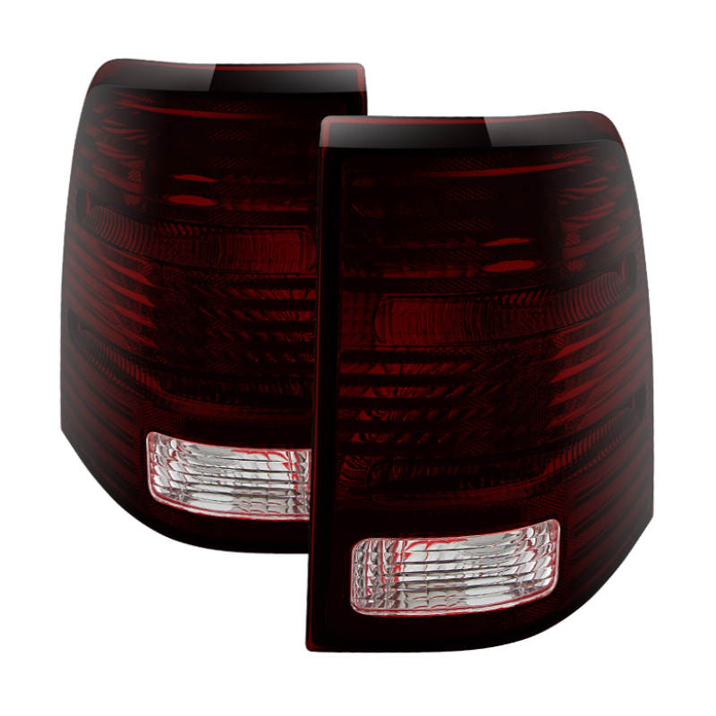 Ford Explorer Tail Lights - Rear - SPYDER - xTune OEM Style - Red Smoked - `02-`05 Ford Explorer Tail Lights - Rear - SPYDER - xTune OEM Style - Red Smoked - `02-`05