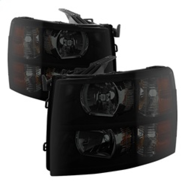 Chevrolet Silverado Headlights - SPYDER - xTune Crystal - Black Smoke - `07-`13