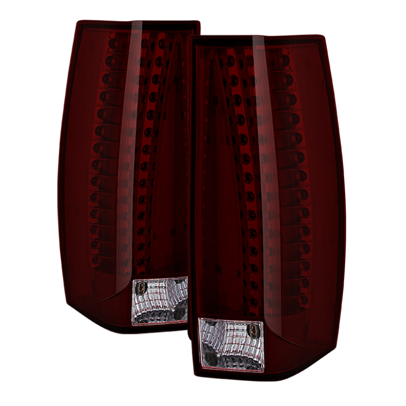 Cadillac Escalade Tail Lights - Rear - SPYDER - xTune OE Style - Red Smoked - `07-`14
