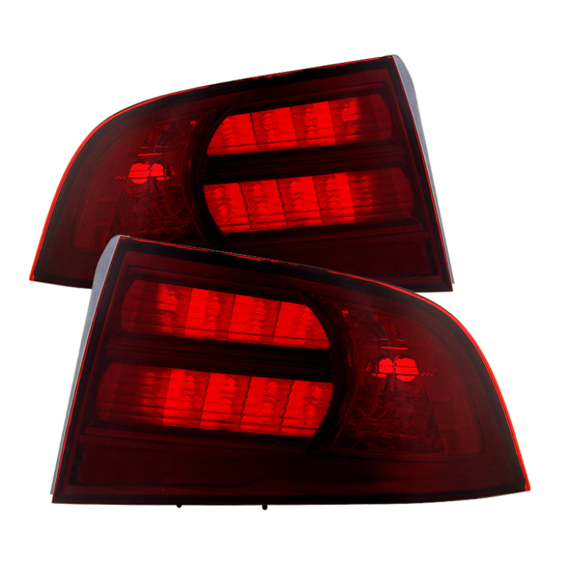 Acura TL Tail Lights - Rear - SPYDER - xTune OEM Style - Red Smoked - `04-`08