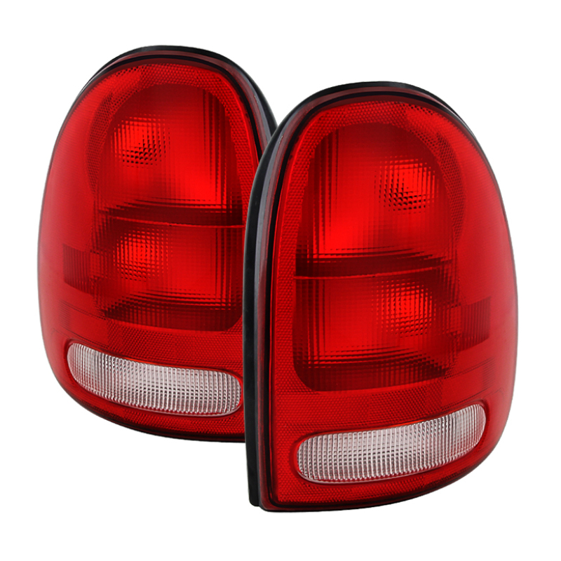 Plymouth Grand Voyager Tail Lights - Rear - SPYDER - xTune OEM - Red/Clear - `96-`00 Plymouth Grand Voyager Tail Lights - Rear - SPYDER - xTune OEM - Red/Clear - `96-`00