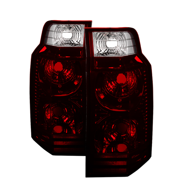 Jeep Commander Tail Lights - Rear - SPYDER - xTune OEM Style - Red Smoked - `06-`10 Jeep Commander Tail Lights - Rear - SPYDER - xTune OEM Style - Red Smoked - `06-`10