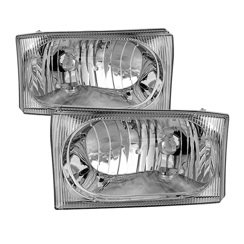 Ford Excursion Headlights - Front - SPYDER - xTune OEM Style - Chrome - `00-`04 Ford Excursion Headlights - Front - SPYDER - xTune OEM Style - Chrome - `00-`04