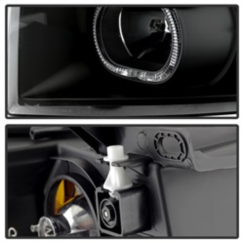 Chevrolet Silverado 1500 Headlights - Front - SPYDER - xTune LED Halo Projector - Black - `07-`13