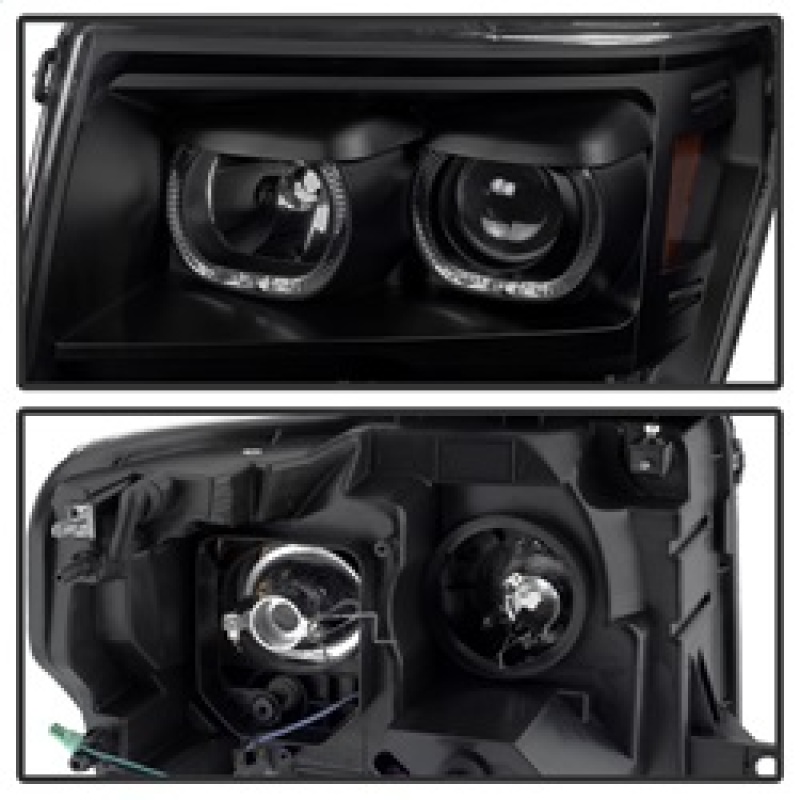 Ford F-150 Headlights - Front - SPYDER - xTune LED Halo Projector - Black - `09-`14