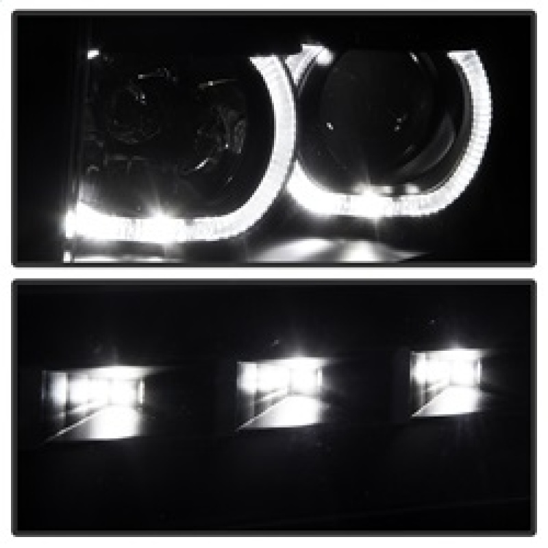 Ford F-150 Headlights - Front - SPYDER - xTune LED Halo Projector - Black - `09-`14