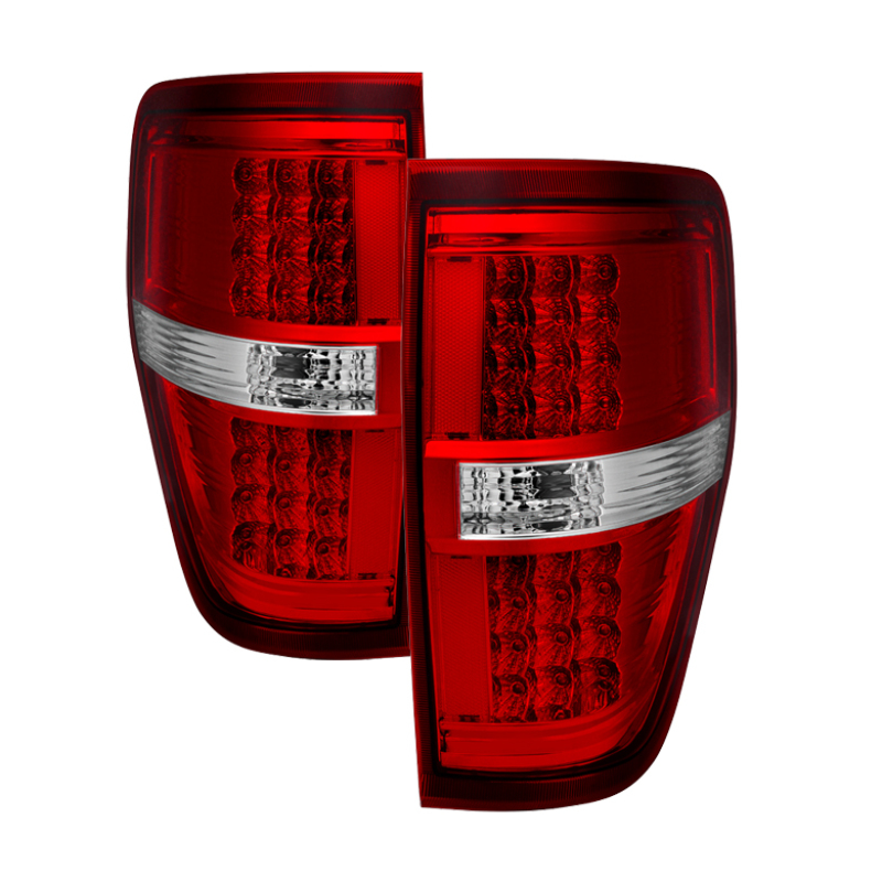 Ford F-150 Tail Lights - Rear - SPYDER - Xtune LED - Red/Clear - `09-`14