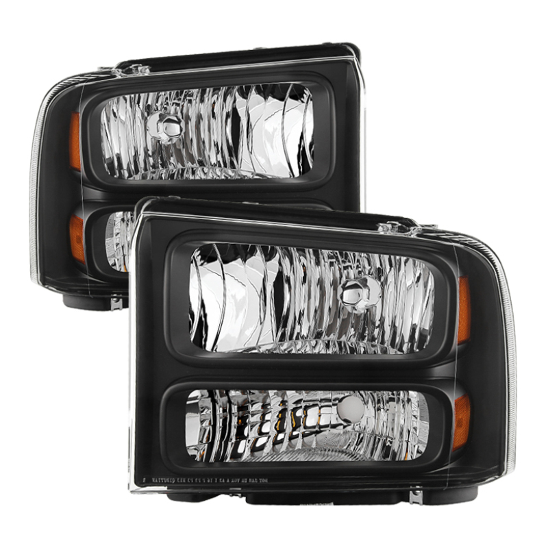 Ford F-350 Super Duty Headlights - Front - SPYDER - xTune - Black - `99-`04 Ford F-350 Super Duty Headlights - Front - SPYDER - xTune - Black - `99-`04