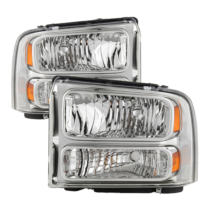 Ford F-250 Super Duty Headlights - Front - SPYDER - xTune - Chrome - `99-`04 Ford F-250 Super Duty Headlights - Front - SPYDER - xTune - Chrome - `99-`04