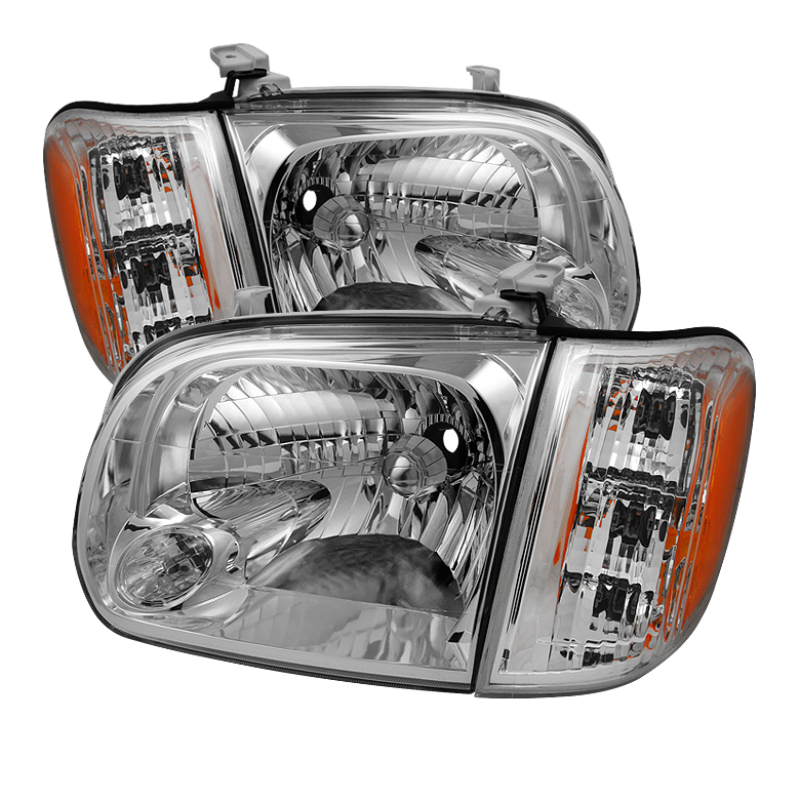 Toyota Tundra Headlights + Corner Lights - Front - SPYDER - xTune OEM Style - Chrome - `05-`06