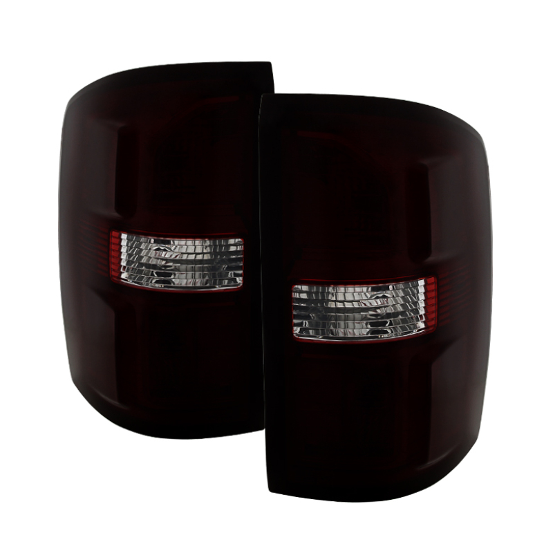 GMC Sierra 1500 Tail Lights - Rear - SPYDER - xTune OEM Style - Red Smoked - `14-`15 GMC Sierra 1500 Tail Lights - Rear - SPYDER - xTune OEM Style - Red Smoked - `14-`15