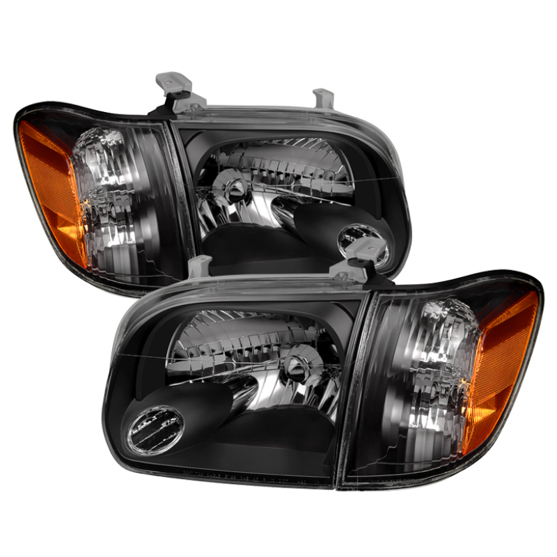 Toyota Tundra Headlights & Corner Lights - Front - SPYDER - xTune OEM Style w/Corner Lights - Black - `05-`06