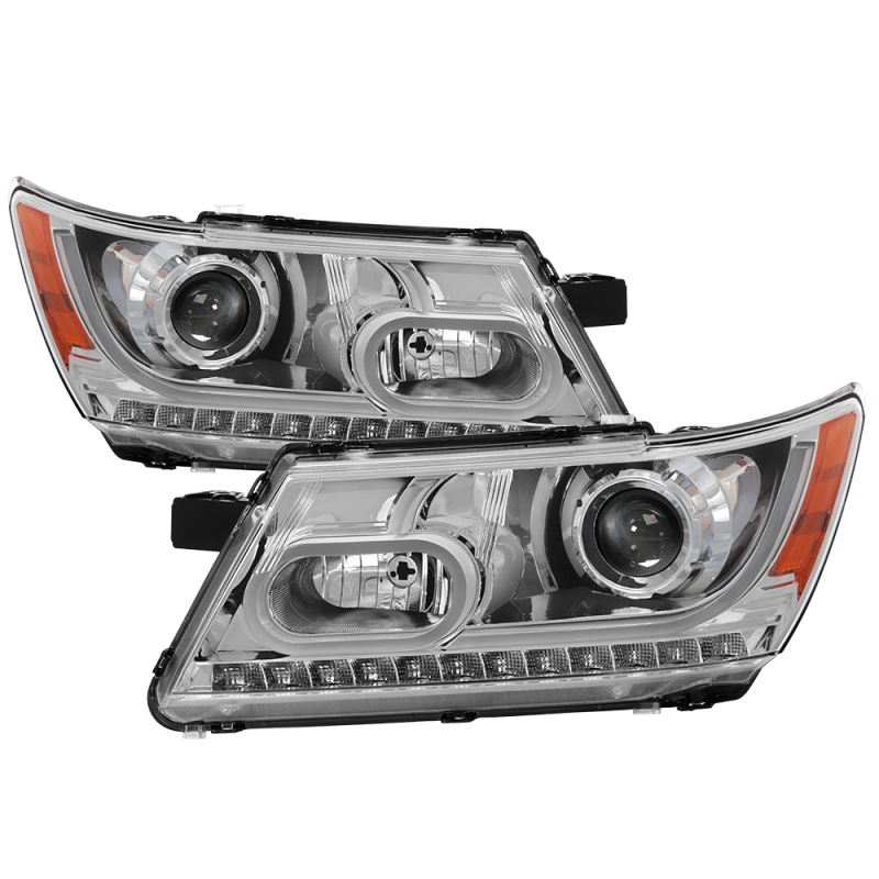 Dodge Journey Headlights - SPYDER - xTune, Light Bar DRL Projector - Black - `09-`14 Dodge Journey Headlights - SPYDER - xTune, Light Bar DRL Projector - Black - `09-`14