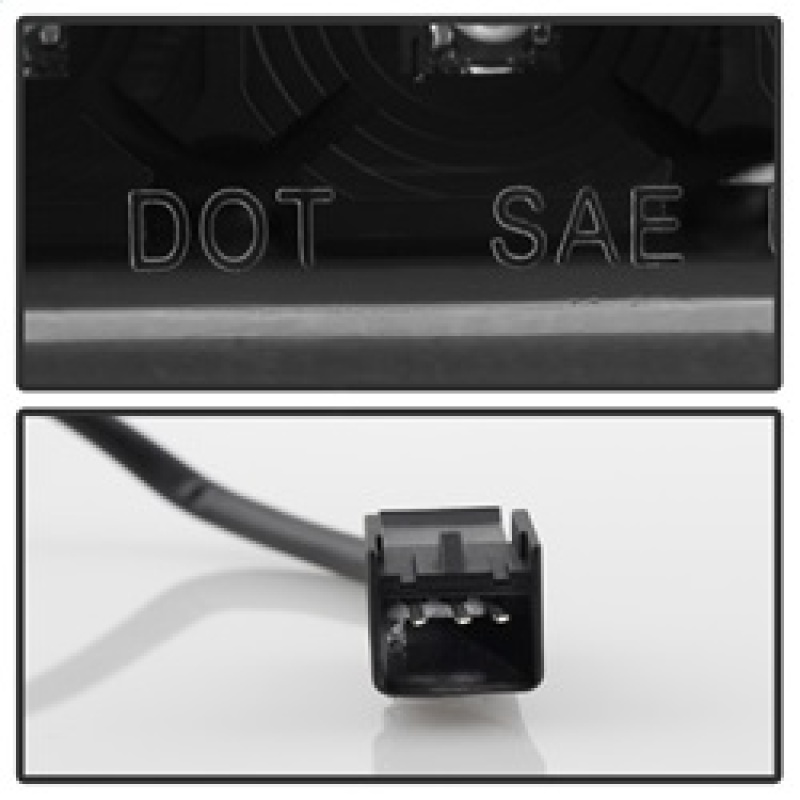 Chevrolet Silverado Brake Light - Center High Mount - SPYDER - LED 3rd - Black - `07-`13