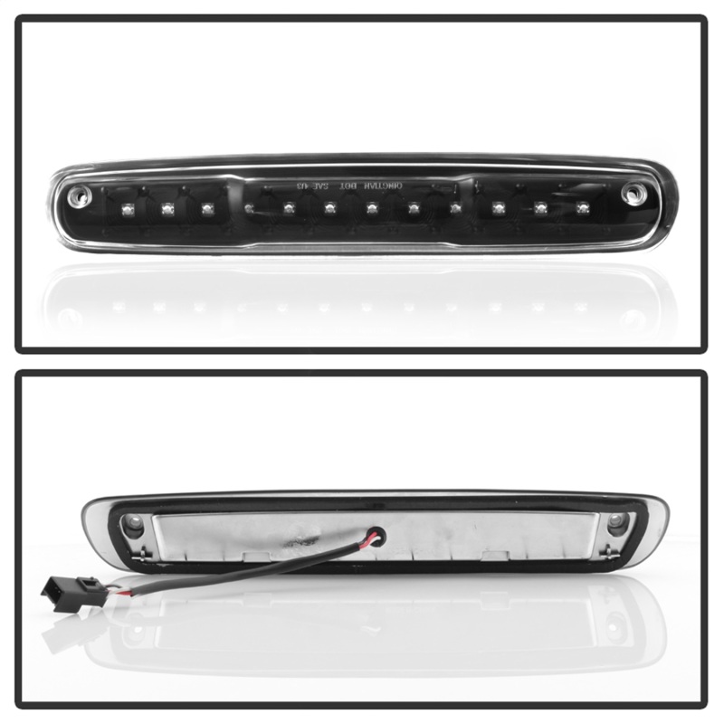 Chevrolet Silverado Brake Light - Center High Mount - SPYDER - LED 3rd - Black - `07-`13