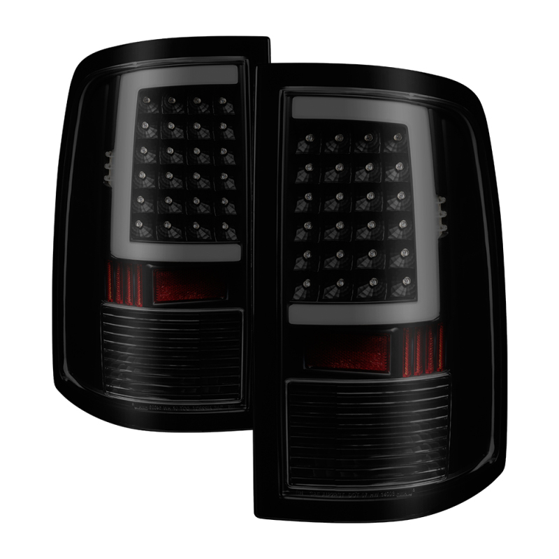 Dodge Ram 1500 Tail Lights - SPYDER - xTune LED Incandescent Model - Black Smoke - `09-`18 Dodge Ram 1500 Tail Lights - SPYDER - xTune LED Incandescent Model - Black Smoke - `09-`18