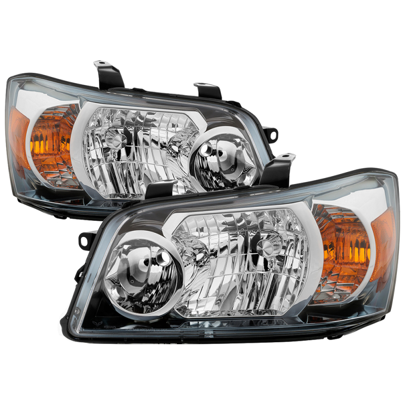 Toyota Highlander Headlights - SPYDER - xTune OEM Style - Chrome - `04-`06 Toyota Highlander Headlights - SPYDER - xTune OEM Style - Chrome - `04-`06