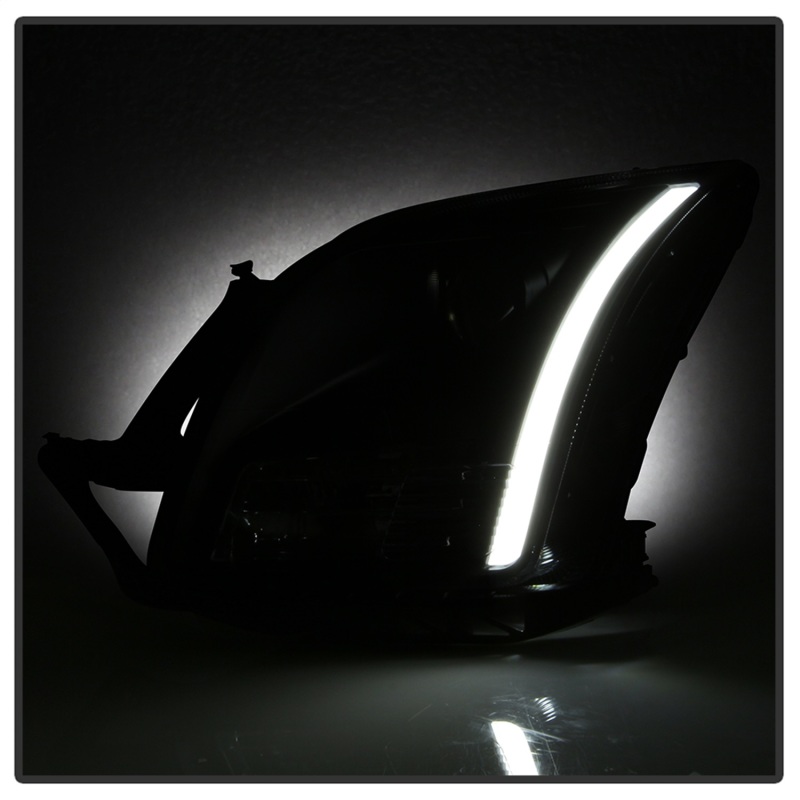 Ford Fusion Headlights - SPYDER - xTune Light Bar DRL Projector - Black - `06-`09