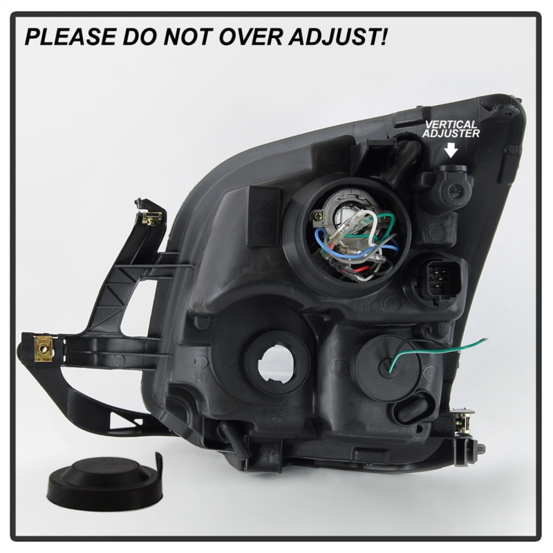 Ford Fusion Headlights - SPYDER - xTune Light Bar DRL Projector - Black - `06-`09