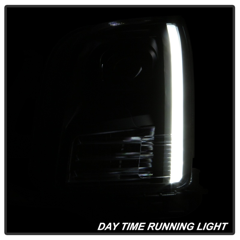 Ford Fusion Headlights - SPYDER - xTune Light Bar DRL Projector - Black - `06-`09