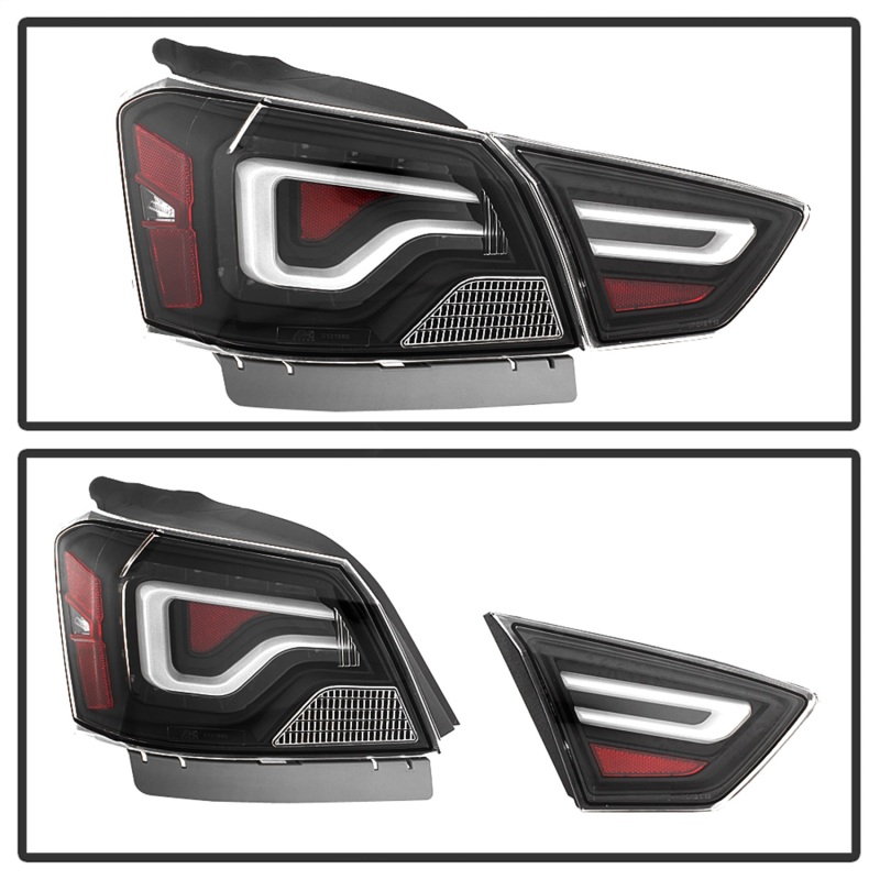 Chevrolet Impala Tail Lights - SPYDER - xTune LED - Black - `14-`18