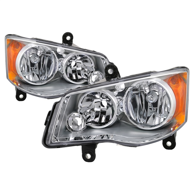 Dodge Grand Caravan Headlights - SPYDER - OEM Style - Chrome - `11-`17 Dodge Grand Caravan Headlights - SPYDER - OEM Style - Chrome - `11-`17